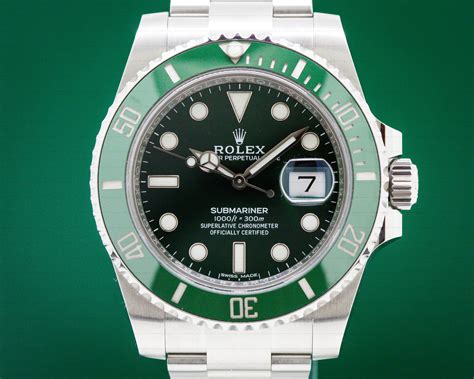 silver and green rolex|rolex with green bezel.